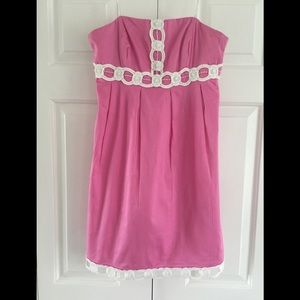 Lilly Pulitzer Beaded Betsy Dress sz 6/ Pink Label